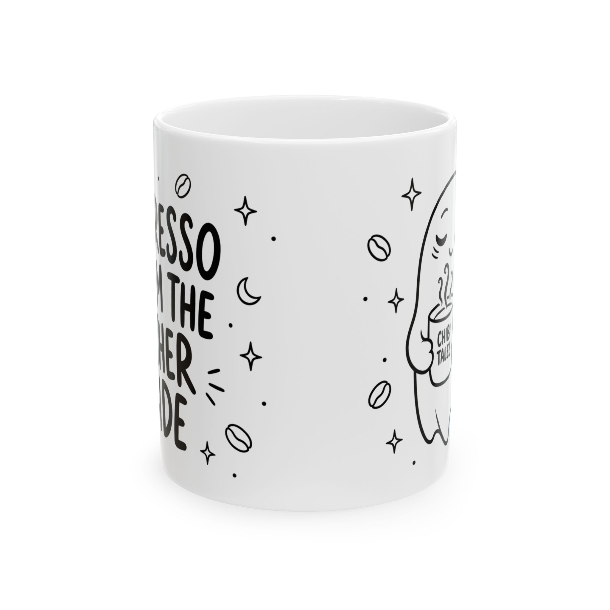 Fantasma cafetero — taza de 11 oz